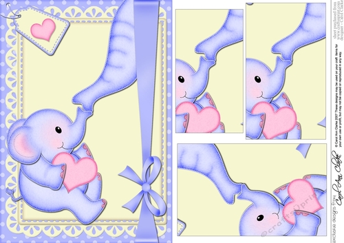 A5 Lil Baby Elephant Pyramage Topper