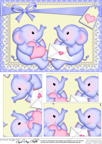 A5 Lil Baby Elephants Pyramage Topper