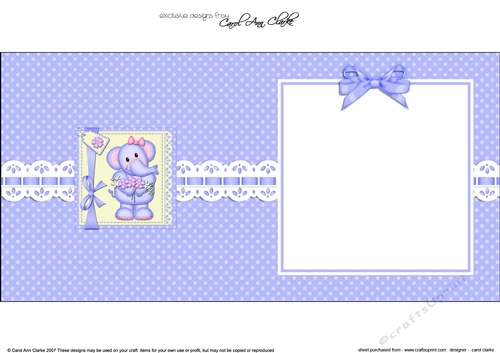Cute Lola Elephant has a bunch of Flowers matching square landscape insert