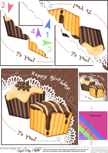 Fondant Fancies Birthday Cakes Scalloped Corner Stacker