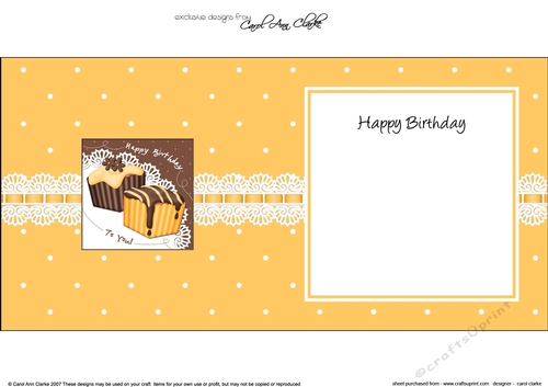 Fondant Fancies Birthday Cakes square landscape insert