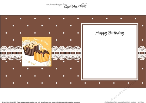 Fondant Fancies Birthday Cakes square landscape insert