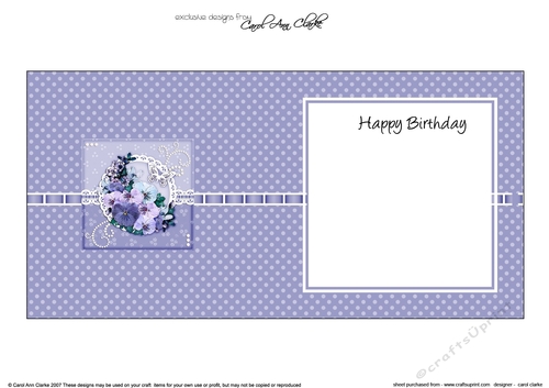 A Touch of Elegance Spring Flowers Pearls Butterflies and Lace square landscape insert