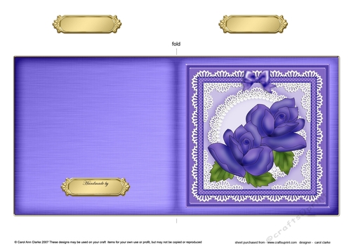 Just Roses Quick Cut and Fold Card  