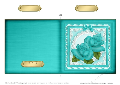 Just Roses Quick Cut and Fold Card  