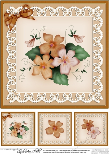 Pretty Viola 8 x 8 Quick Card Topper