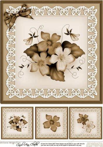 Pretty Viola 8 x 8 Quick Card Topper