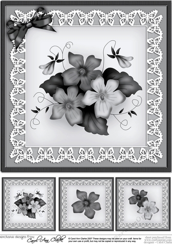 Pretty Viola 8 x 8 Quick Card Topper