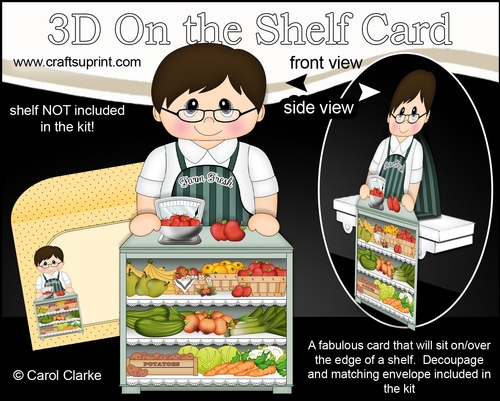 3D On the Shelf Card Kit - Marlon is Fresh from the Farm at the Farmers Market 