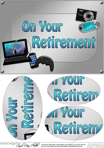 A5 RETIREMENT Gadgets n Gizmos Oval Pyramage Topper