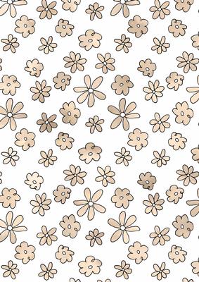 Pretty Watercolour Wash Flowers Backing Paper