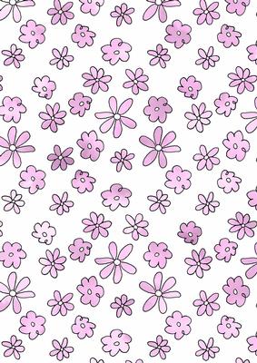 Pretty Watercolour Wash Flowers Backing Paper