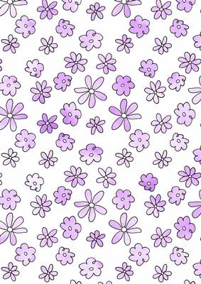 Pretty Watercolour Wash Flowers Backing Paper