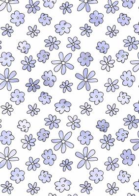 Pretty Watercolour Wash Flowers Backing Paper