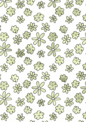 Pretty Watercolour Wash Flowers Backing Paper