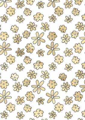 Pretty Watercolour Wash Flowers Backing Paper