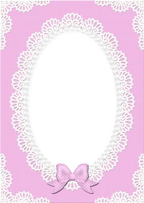 A4 Pearls and Lace Card Front