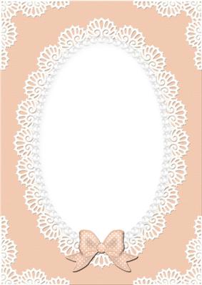 A4 Pearls and Lace Card Front