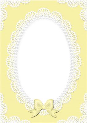 A4 Pearls and Lace Card Front