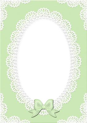 A4 Pearls and Lace Card Front