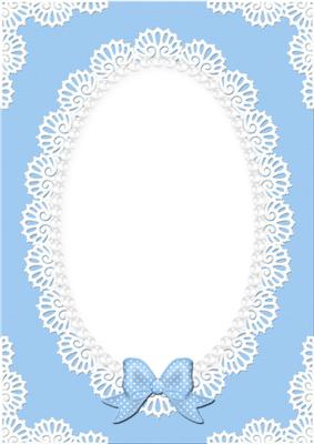 A4 Pearls and Lace Card Front