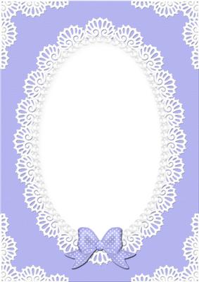 A4 Pearls and Lace Card Front