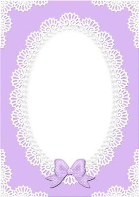 A4 Pearls and Lace Card Front