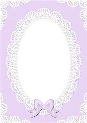 A4 Pearls and Lace Card Front