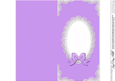 Dl Pearls and Lace Card Front or Insert