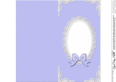 Dl Pearls and Lace Card Front or Insert