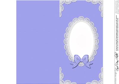 Dl Pearls and Lace Card Front or Insert