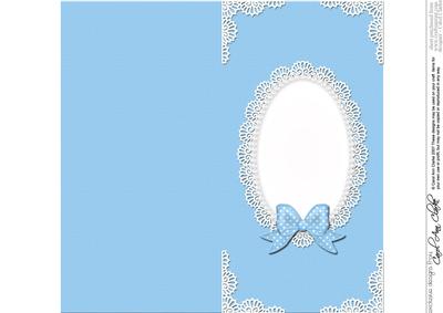 Dl Pearls and Lace Card Front or Insert