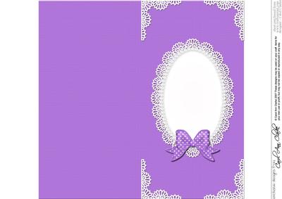 Dl Pearls and Lace Card Front or Insert