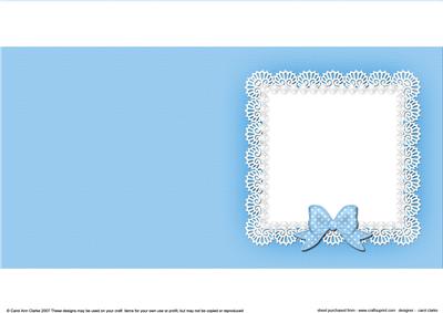 Square Pearls and Lace Card Front or Insert