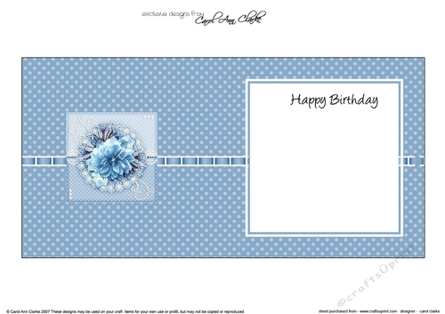 A Touch of Elegance Pretty Flowers & Pearls square landscape insert