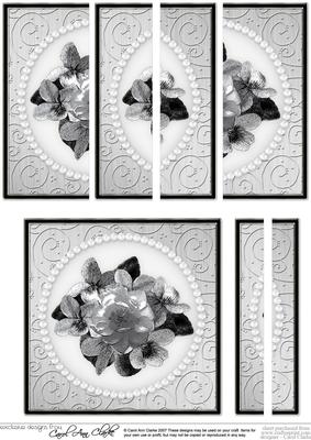 Flowers and Pearls Quick Card with Side Stacker Topper