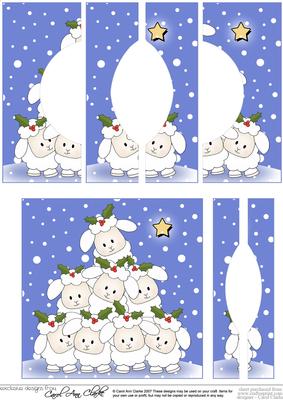 Merry Christmas to Ewe! Quick Card Circular Side Stacker