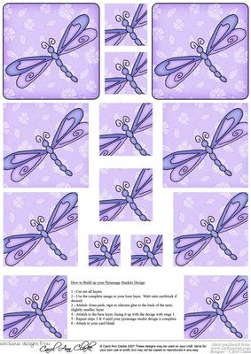Dreamy Dragonfly Pyramage Sheet