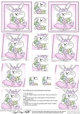 Little Bunny Twisted Pyramage Sheet