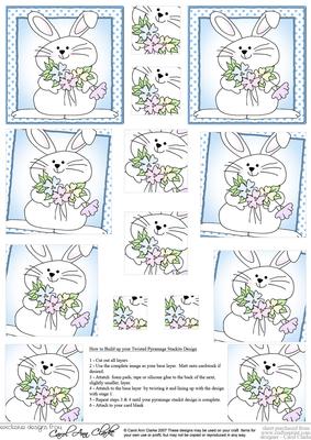 Little Bunny Twisted Pyramage Sheet