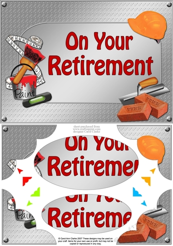 A5 RETIREMENT Handyman Tools Scallop Corners & Pyramage