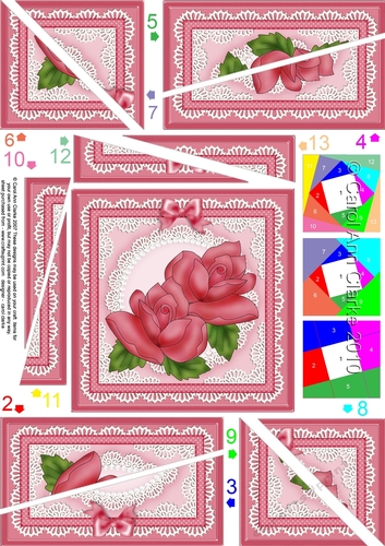 Just Roses Quick Card Topper with Twisted Spiral Side Stacker