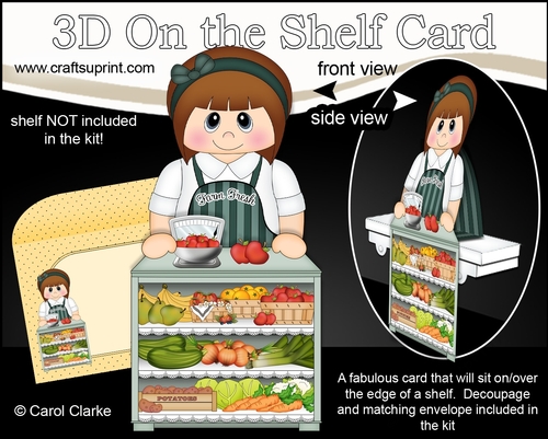 3D On the Shelf Card Kit - Katia is Fresh from the Farm at the Farmers Market