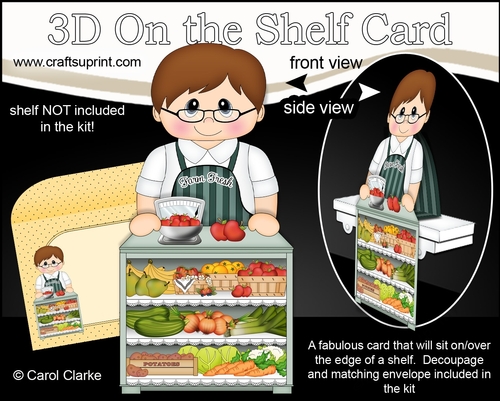 3D On the Shelf Card Kit - Marco is Fresh from the Farm at the Farmers Market 