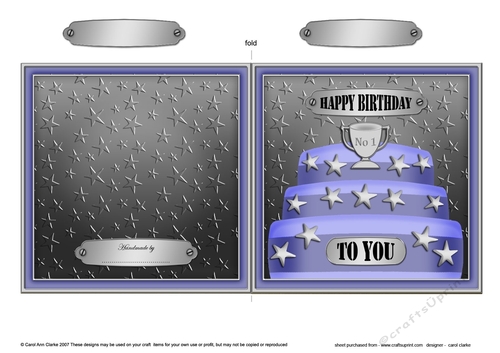 Birthday Cake Quick Cut & Fold Card  