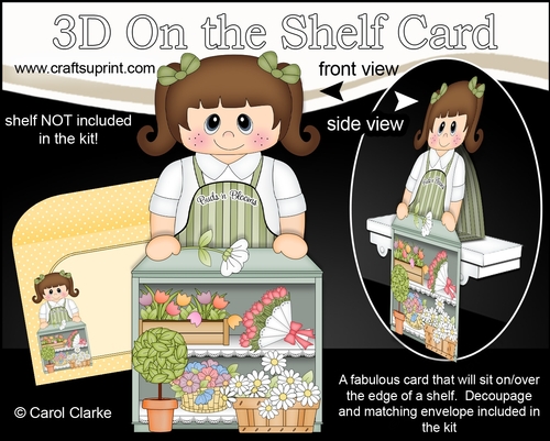 3D On the Shelf Card Kit - Little Buds n Blooms Florist Ruthie
