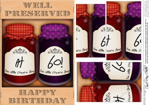 A5 Novelty Well Preserved 60th Birthday Jams Pyramage