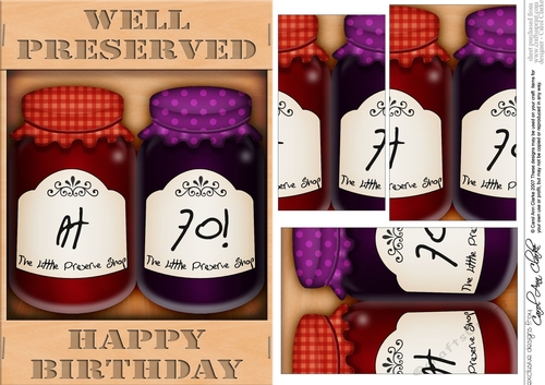 A5 Novelty Well Preserved 70th Birthday Jams Pyramage