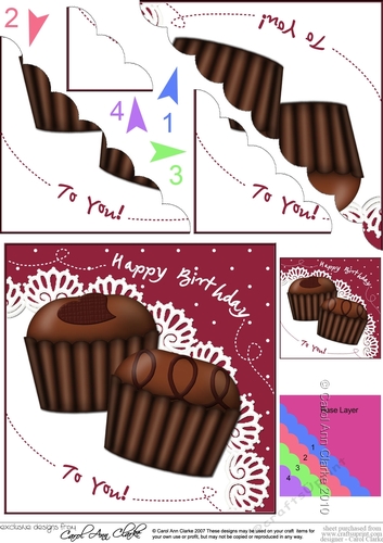 Delicious Birthday Chocolates on a Lace Doily Scalloped Corner Stacker