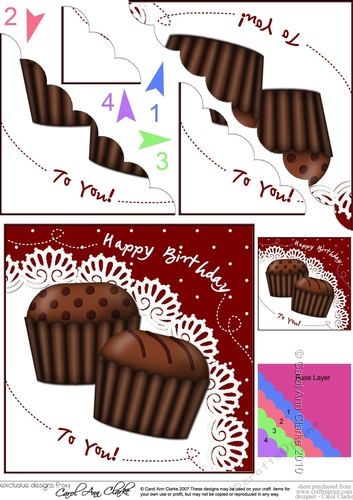 Delicious Birthday Chocolates on a Lace Doily Scalloped Corner Stacker